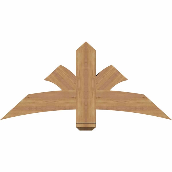 Ekena Millwork Davenport Timber Gable Bracket, Western Red Cedar, 48"W x 22"H x 3 1/2"D x 5 1/2"F, 11/12 Pitch GBW048X22X0406DAV00SWR - main